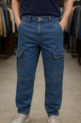 ZR STYLE BLUE UTILITY CARGO TROUSER